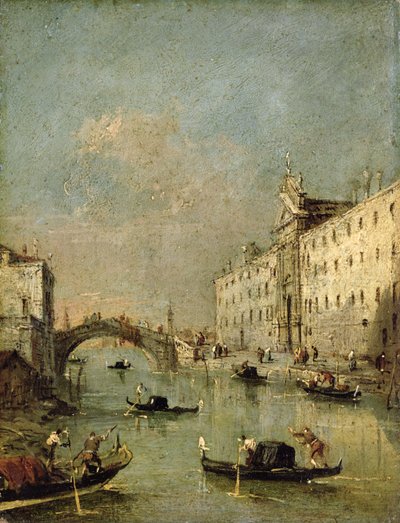 Venice, Il Rio dei Mendicanti by Francesco Guardi